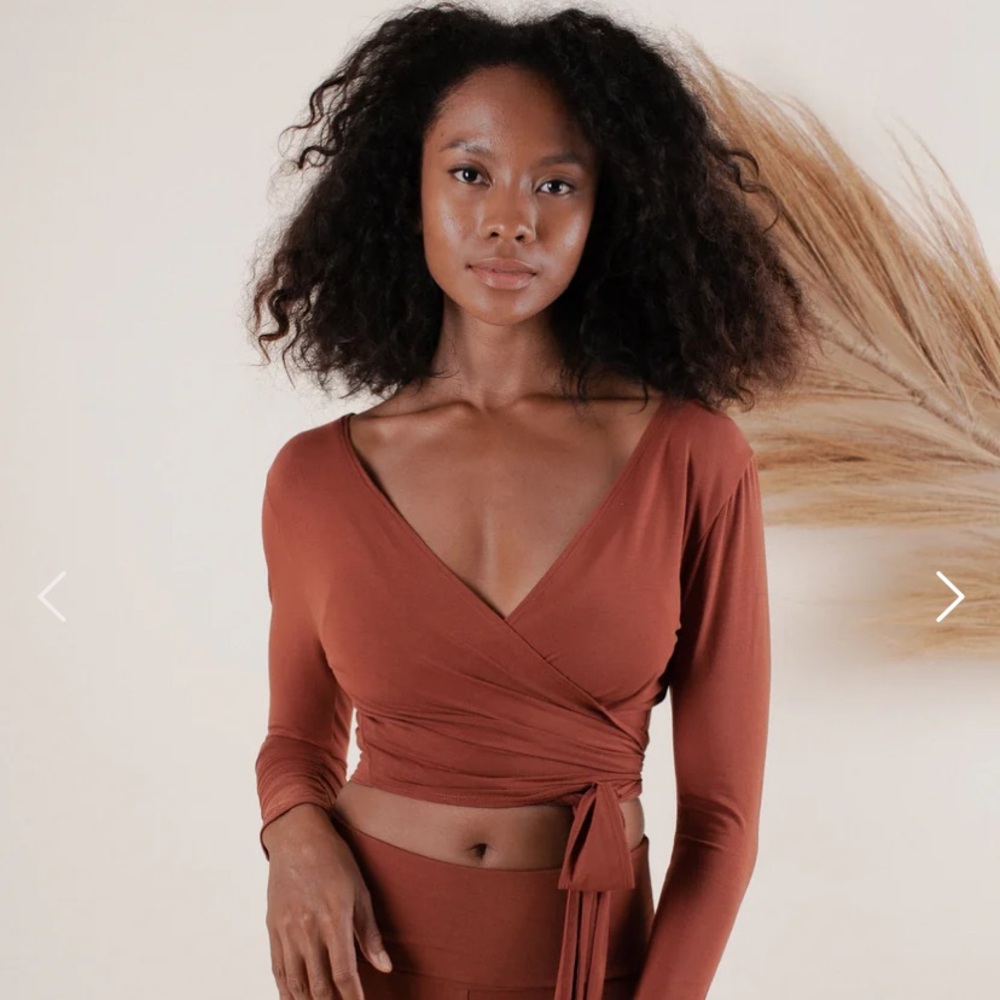 Indigo Luna Wrap Top in Spice